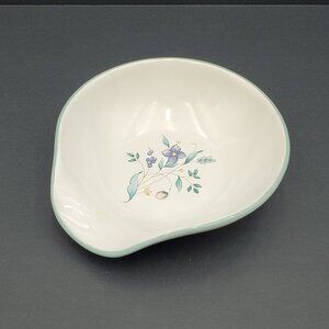 Pfaltzgraff April Round Spoon Rest Anniversary Spoon Holder Floral Spoon Rest